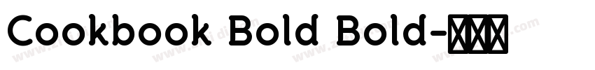 Cookbook Bold Bold字体转换